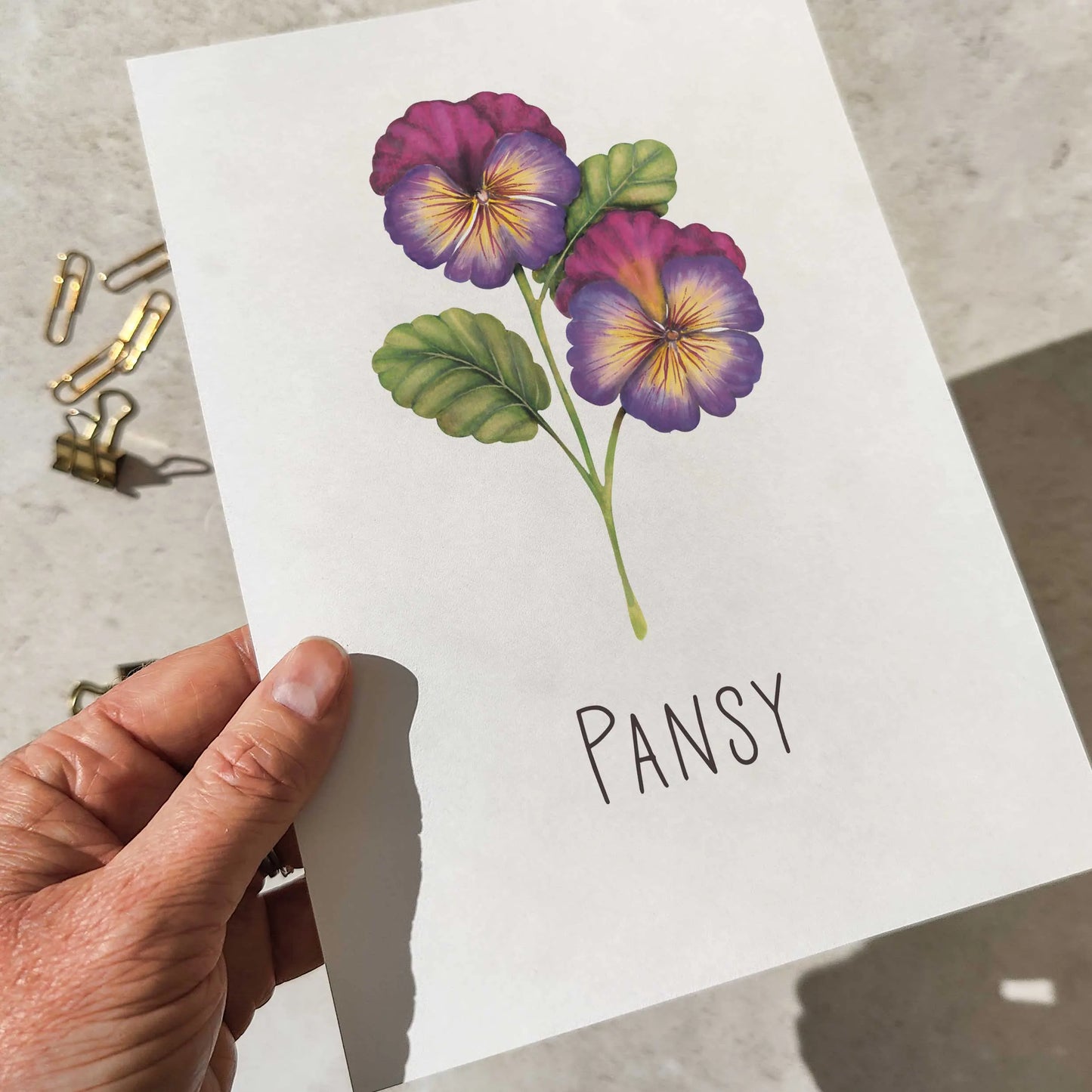 Flower Table Name Cards