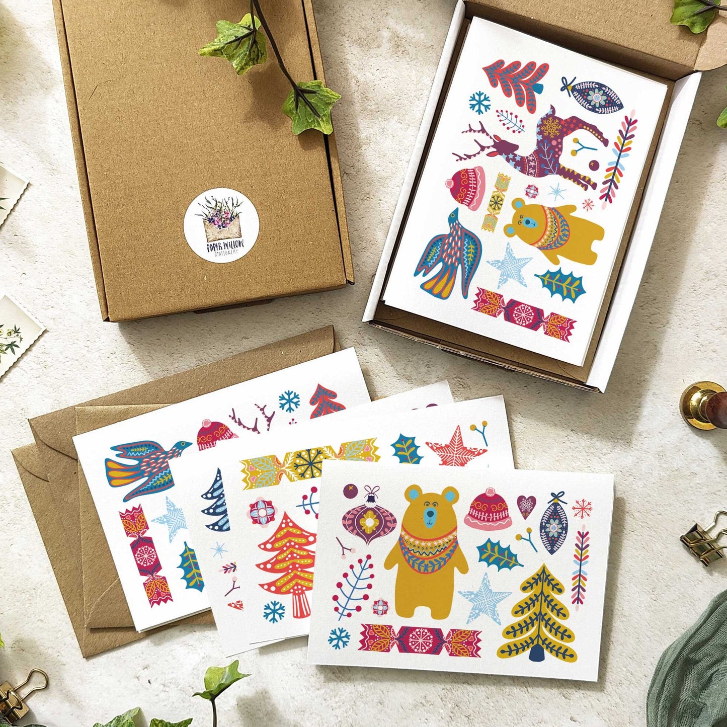 Scandinavian Christmas Cards & Envelopes