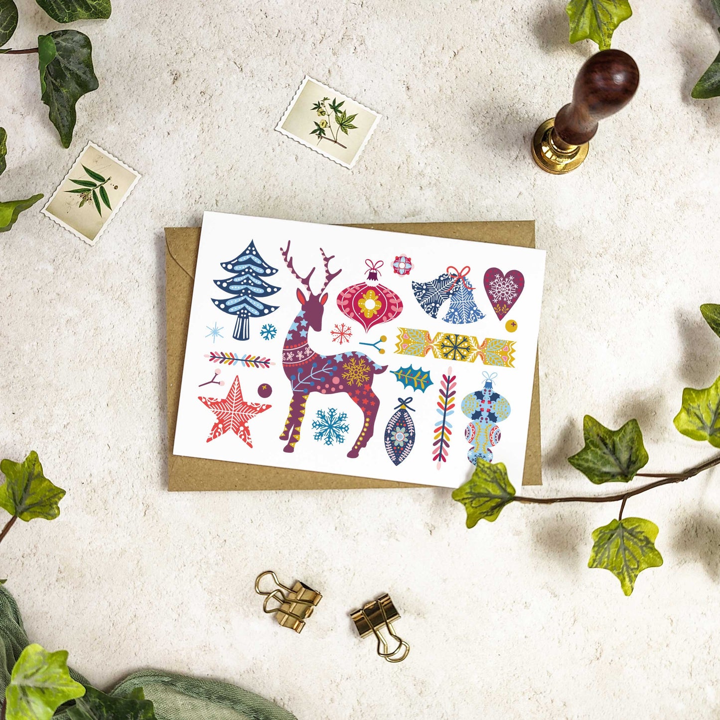 Scandinavian Christmas Cards & Envelopes