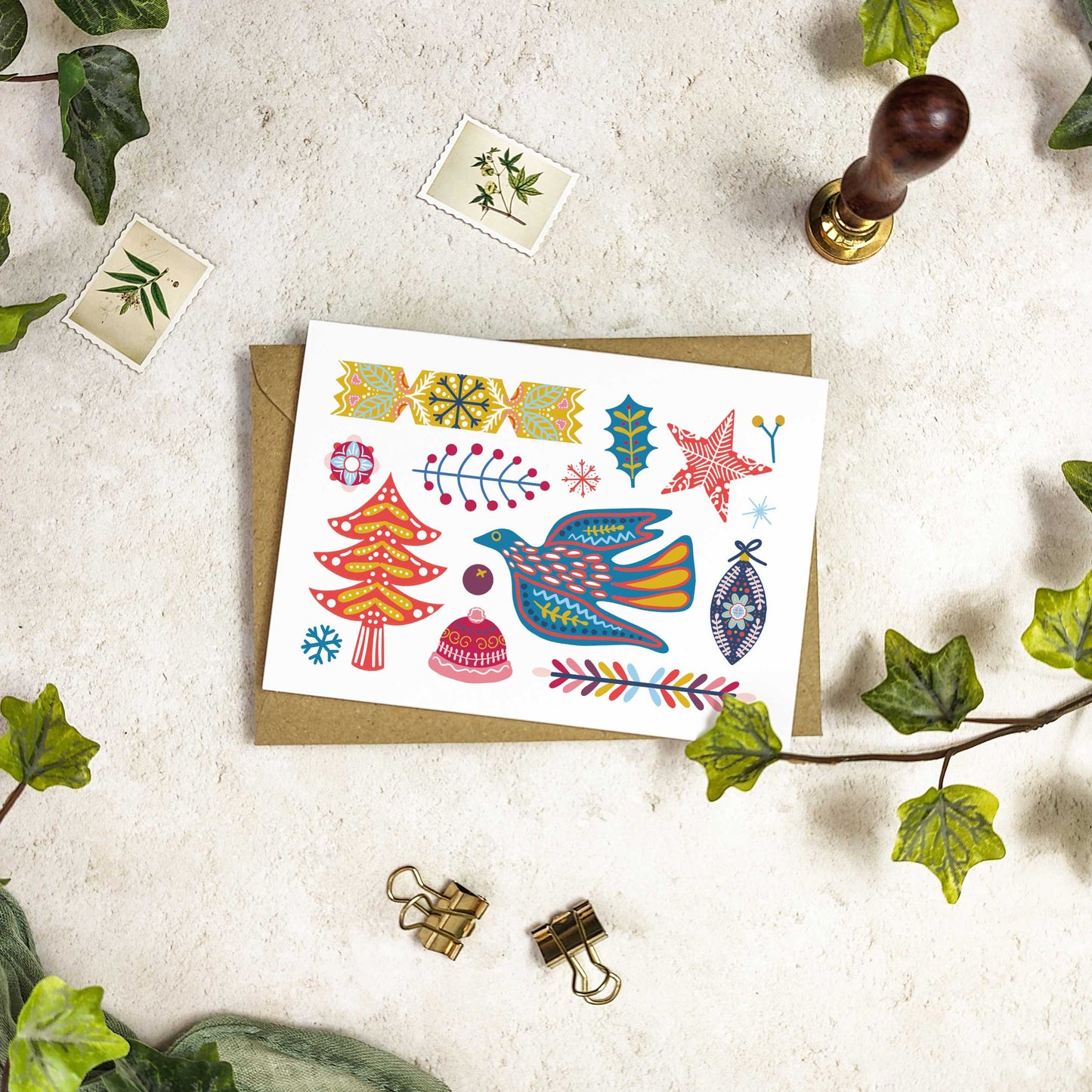 Scandinavian Christmas Cards & Envelopes