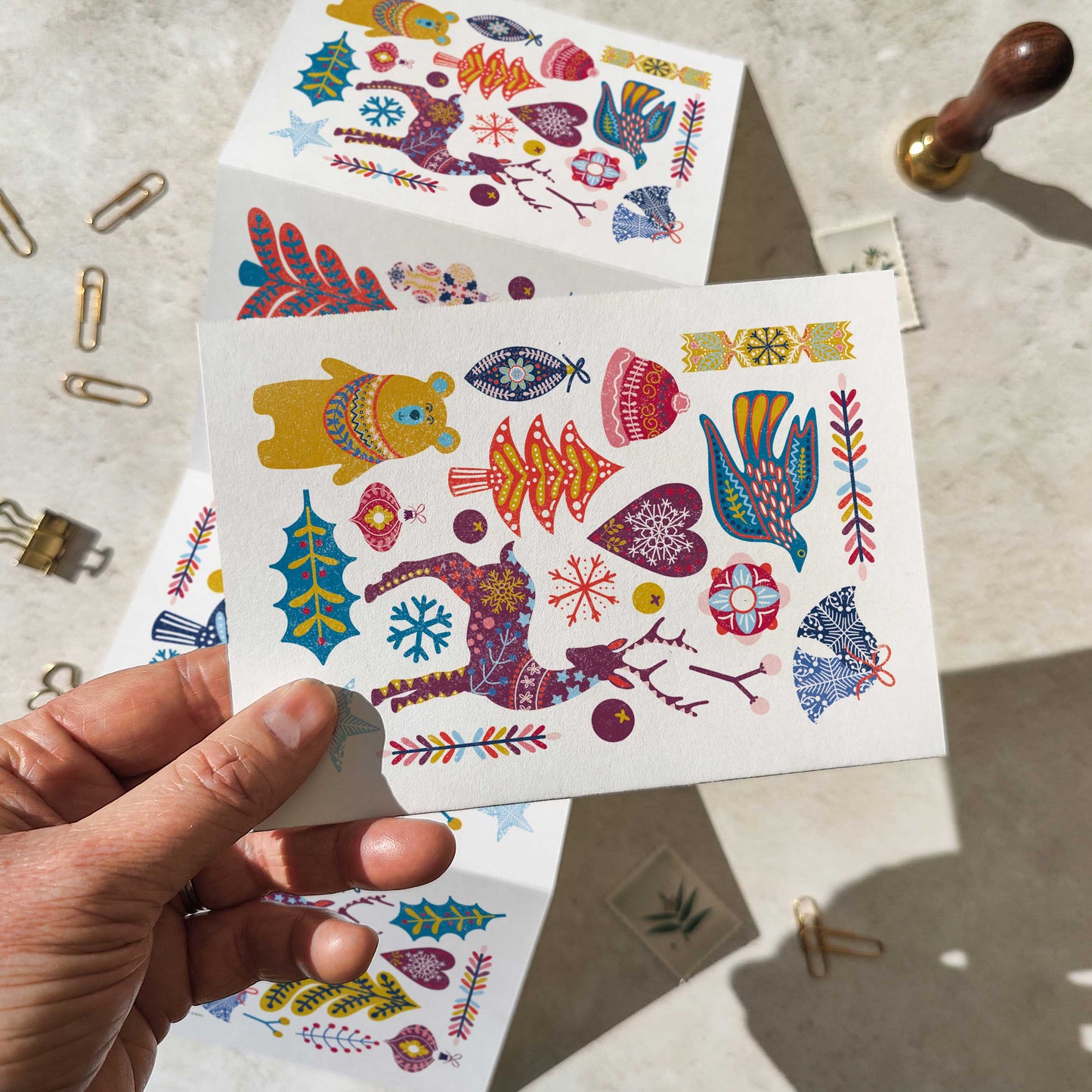 Scandi Style Luxury Concertina Cards & Envelopes