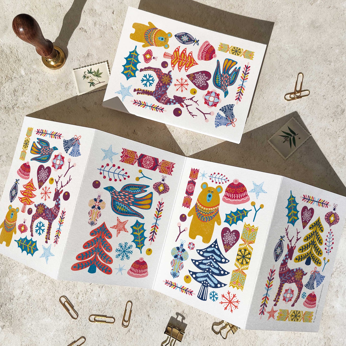 Scandi Style Luxury Concertina Cards & Envelopes