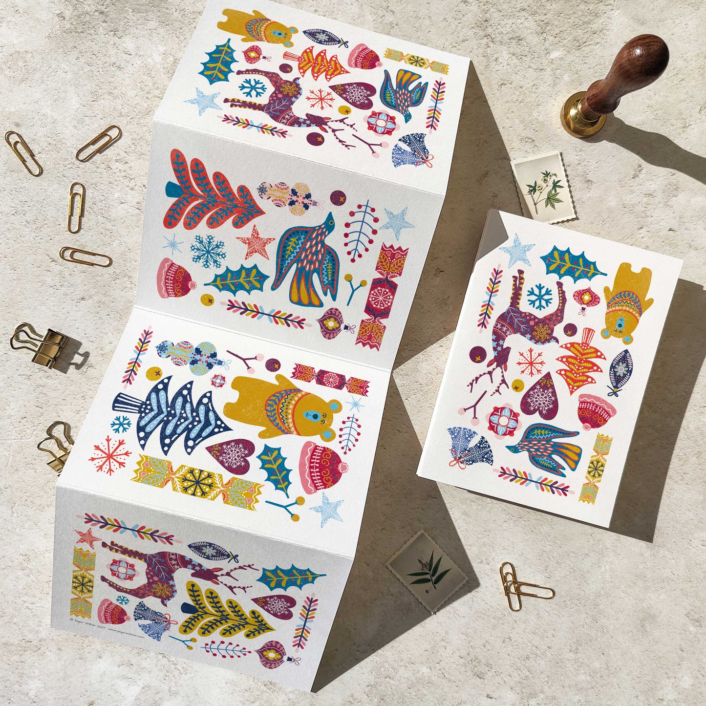 Scandi Style Luxury Concertina Cards & Envelopes