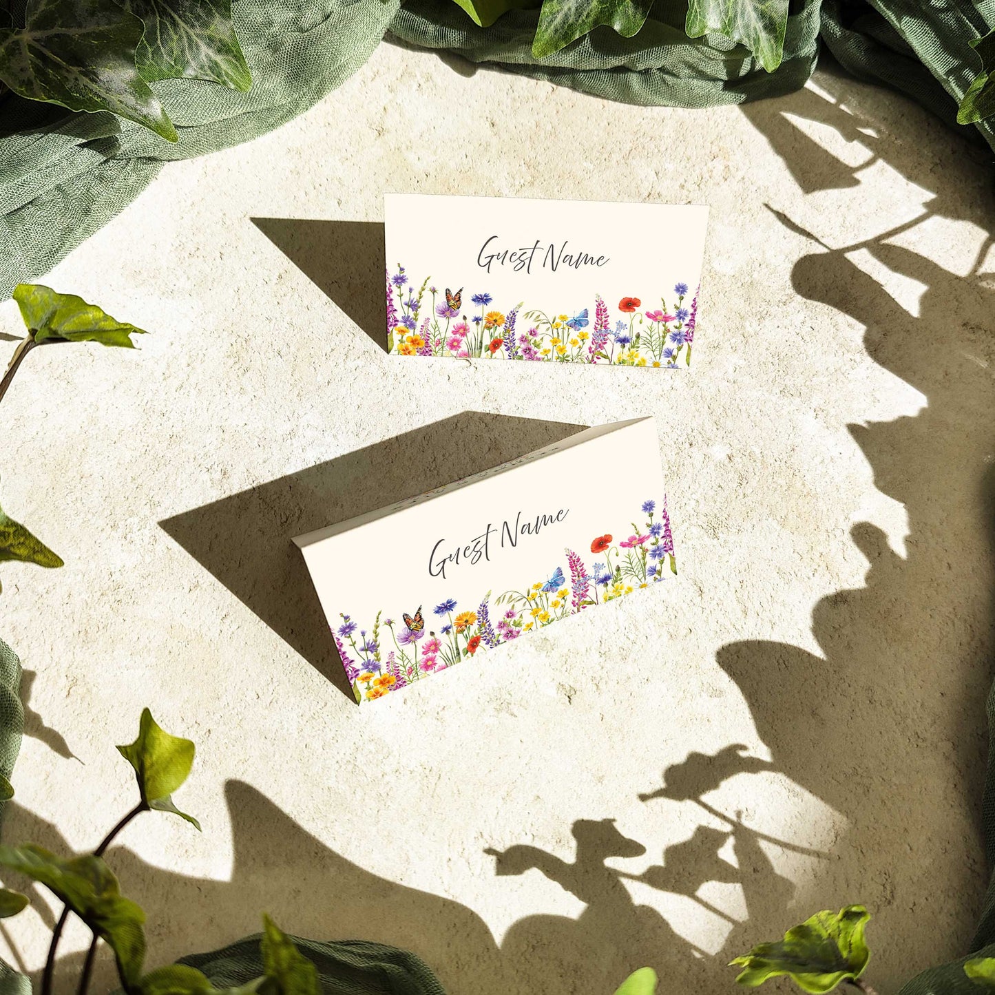 Wildflower Place Cards Digital File