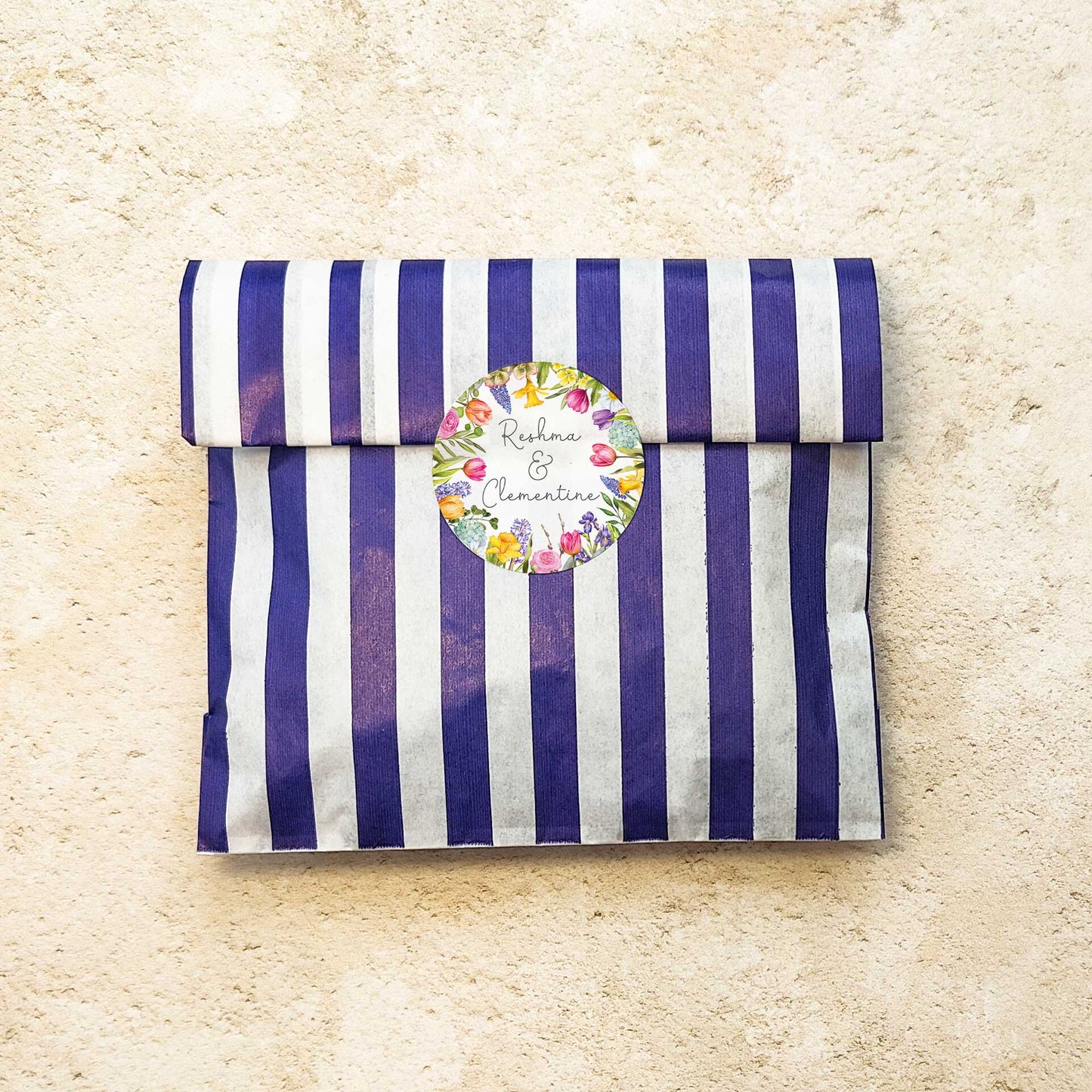 Sweeitie bag with spring floral sticker