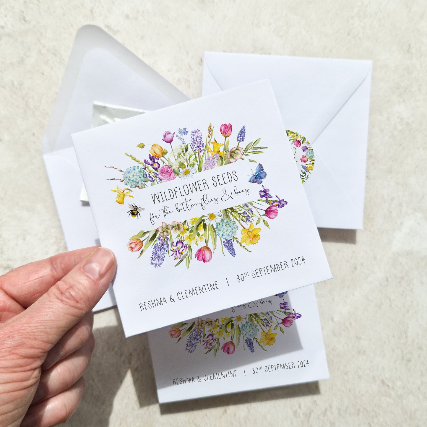 Spring Flowers Seed Packet Favours (Pack of 10)