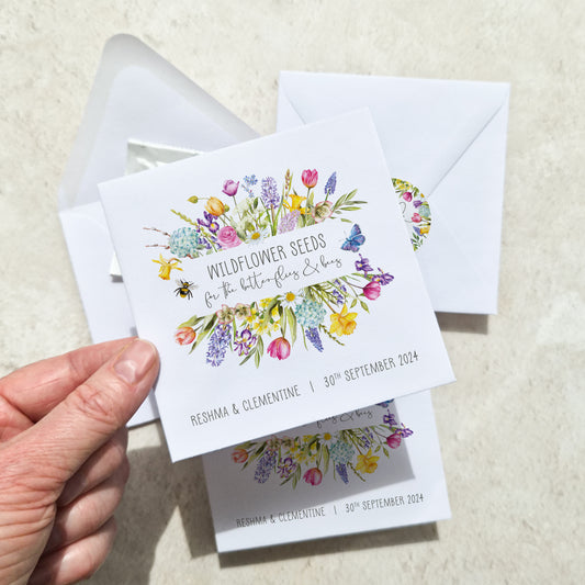 Spring Flowers Seed Packet Favours (Pack of 10)