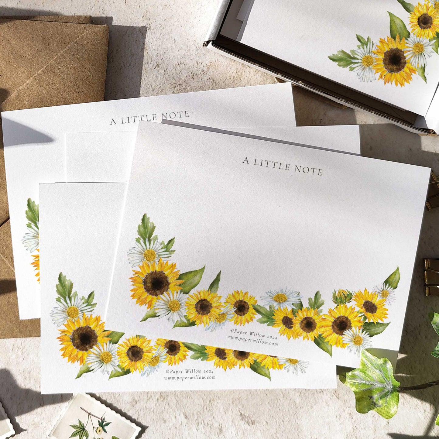 Sunflowers Notelet Gift Set