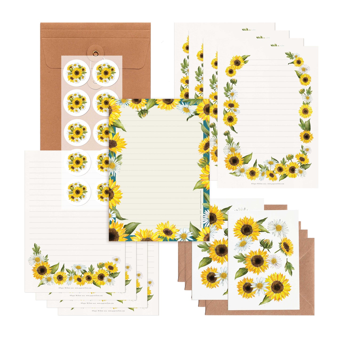 Sunflowers Letter Writing Set