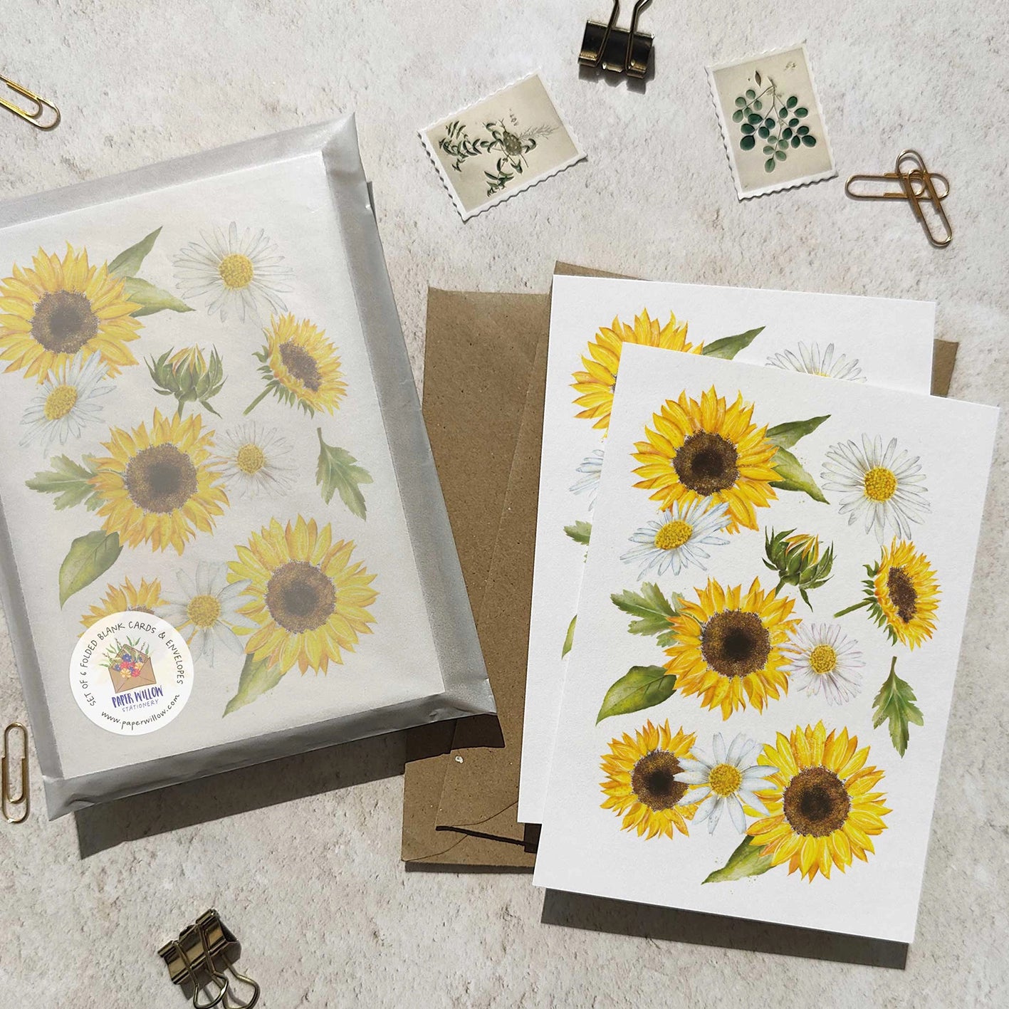 Sunflowers Note Cards & Envelopes