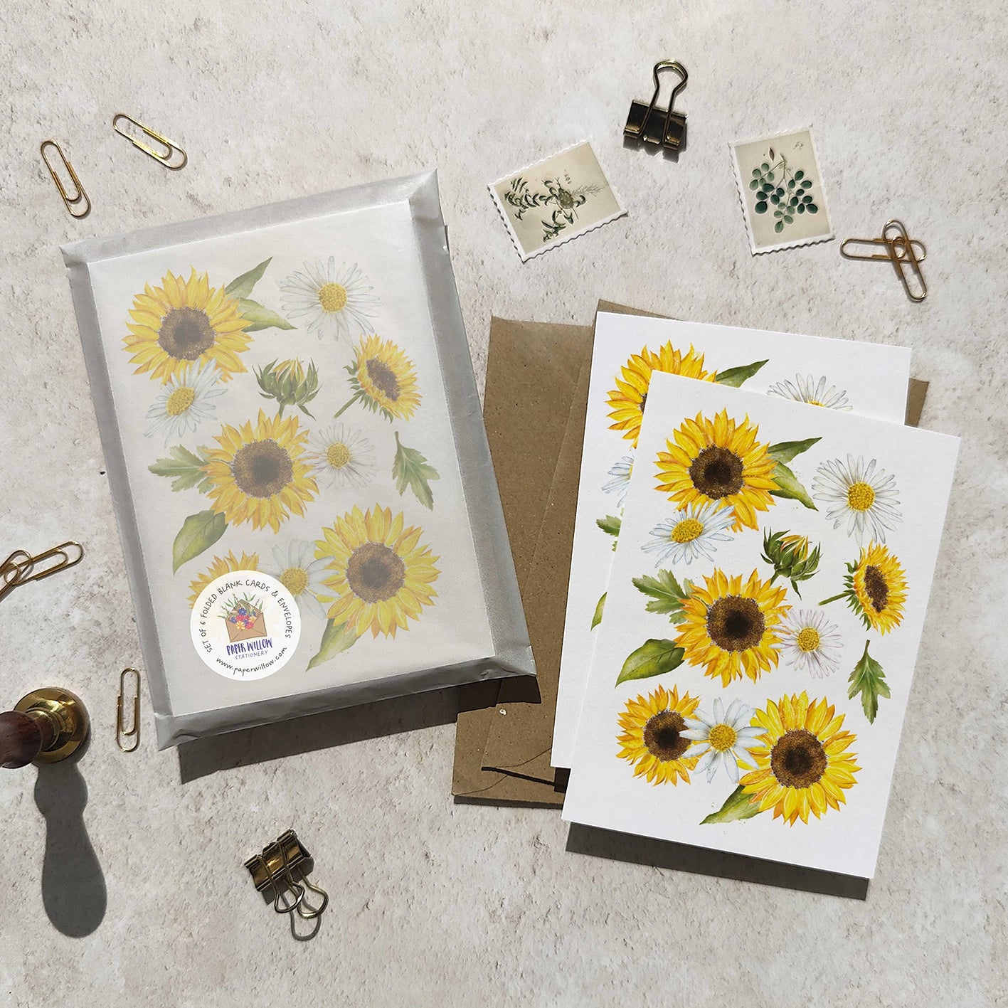 Sunflowers Note Cards & Envelopes