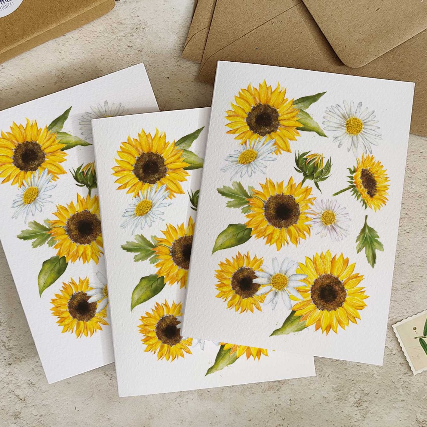 Sunflowers Note Cards & Envelopes