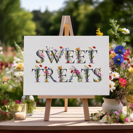 Floral Sweet Treats Sign
