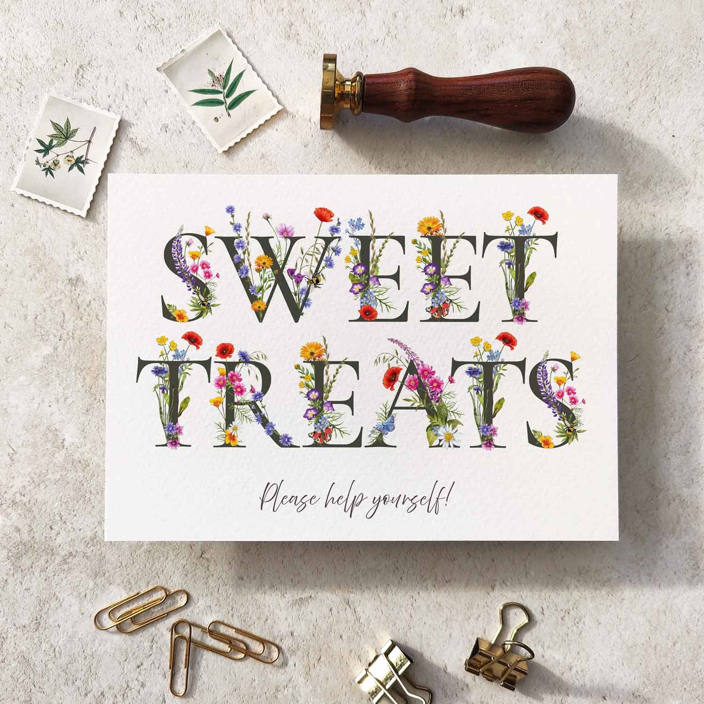 Wildflower Sweet Treats Sign Digital File