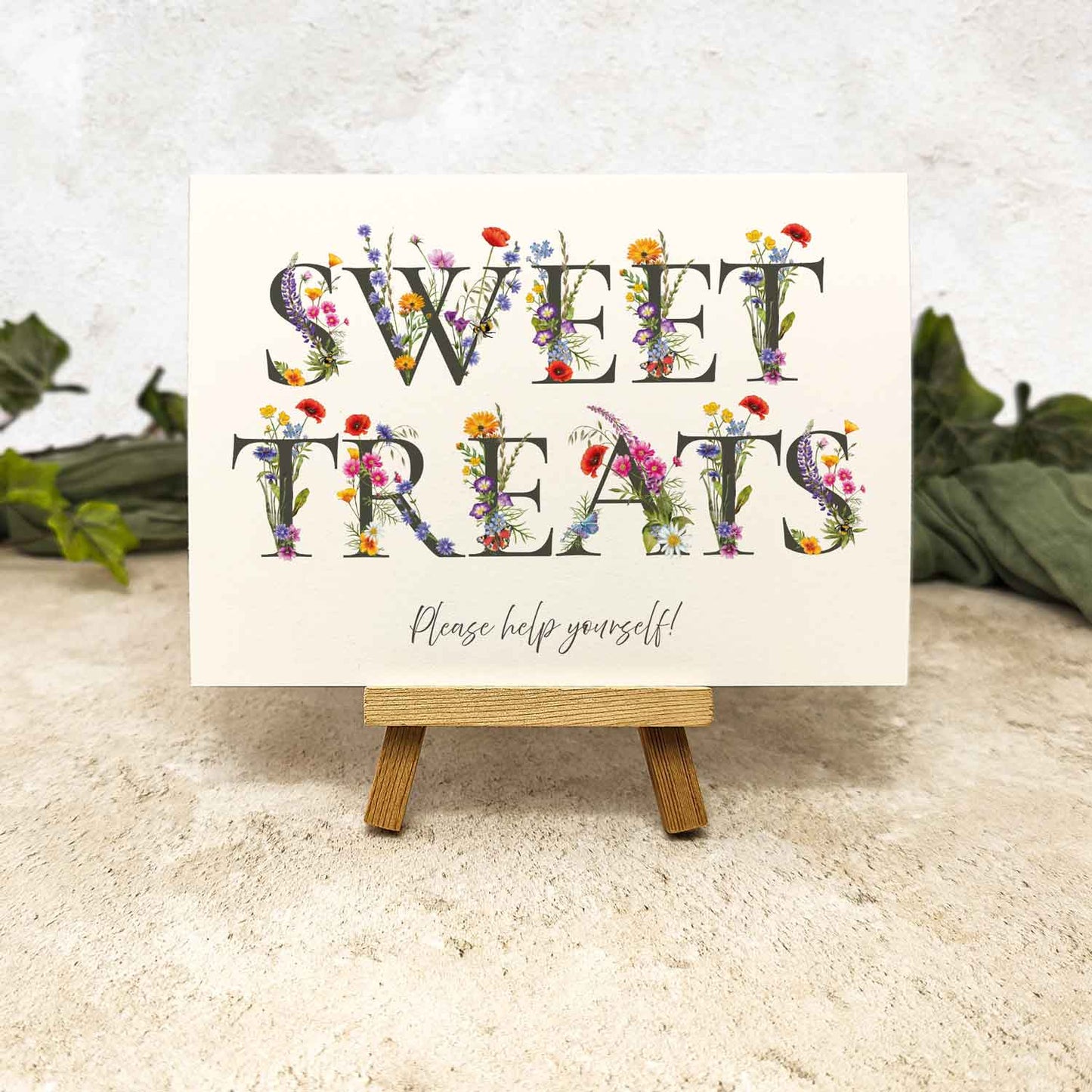 Wildflower Sweet Treats Sign Digital File