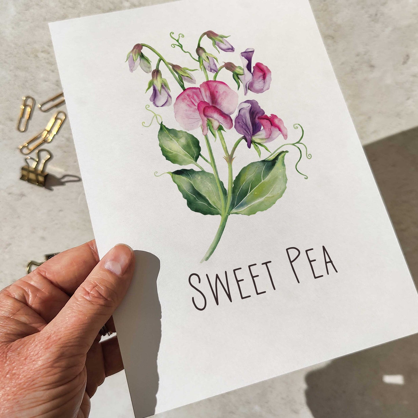 Flower Table Name Cards