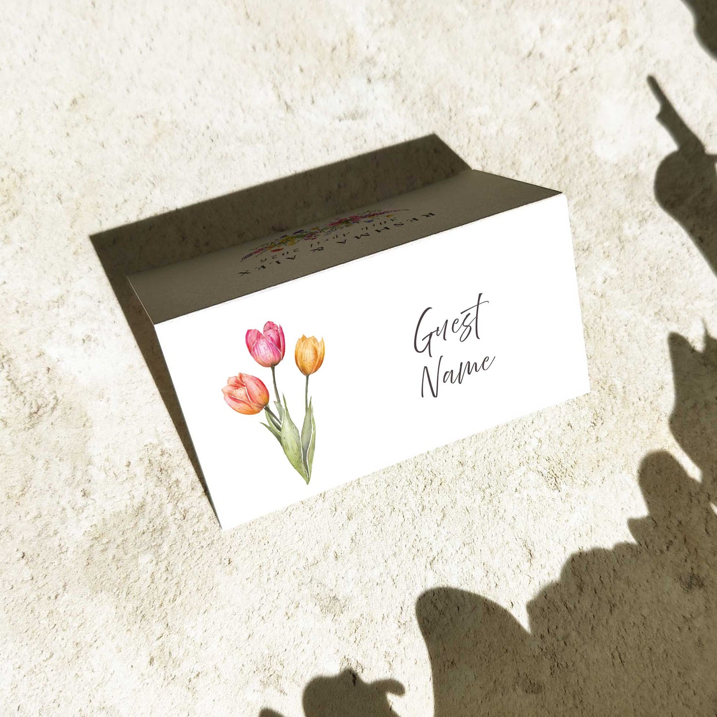 Flower Place Cards Digital File