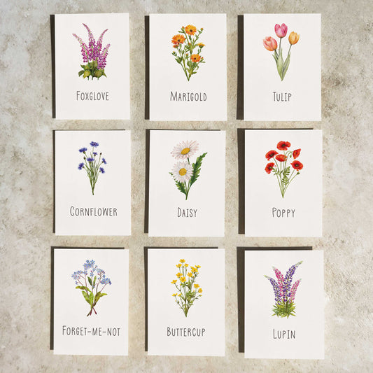 Wildflower Table Name Cards