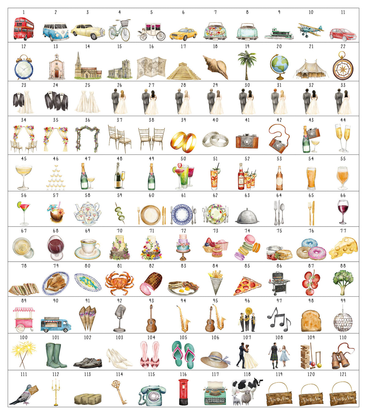 Wedding Timeline Graphic