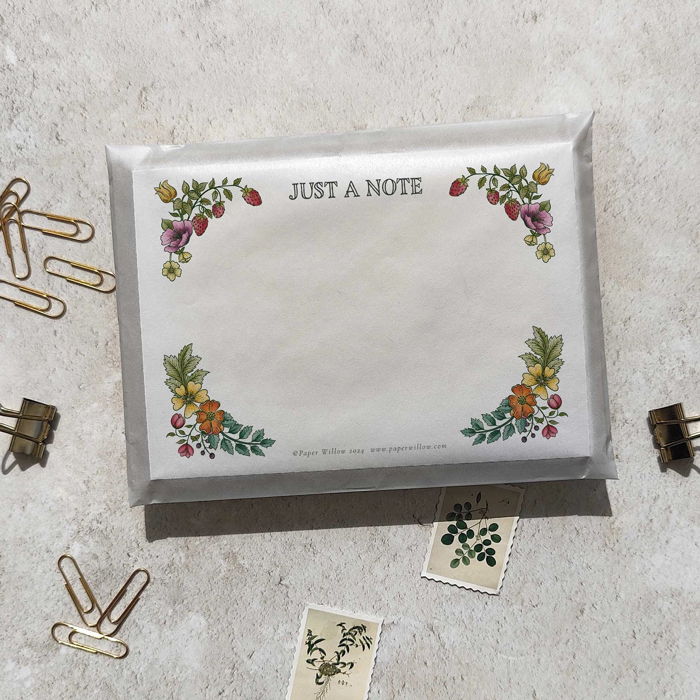 Vintage Retro Floral Notelet Gift Set
