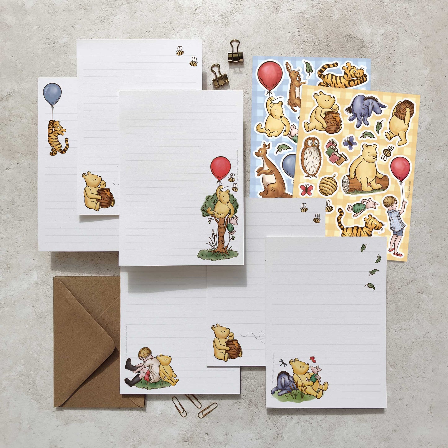 Winnie Letter Writing Set