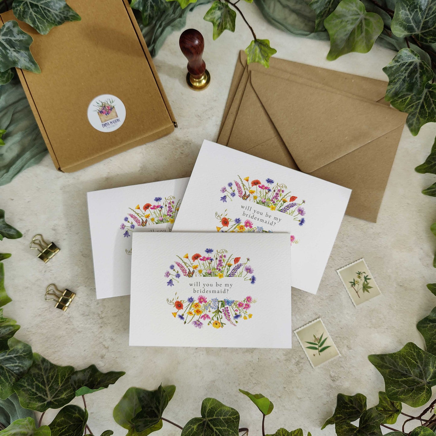 Wildflower Meadow Bridesmaid Cards