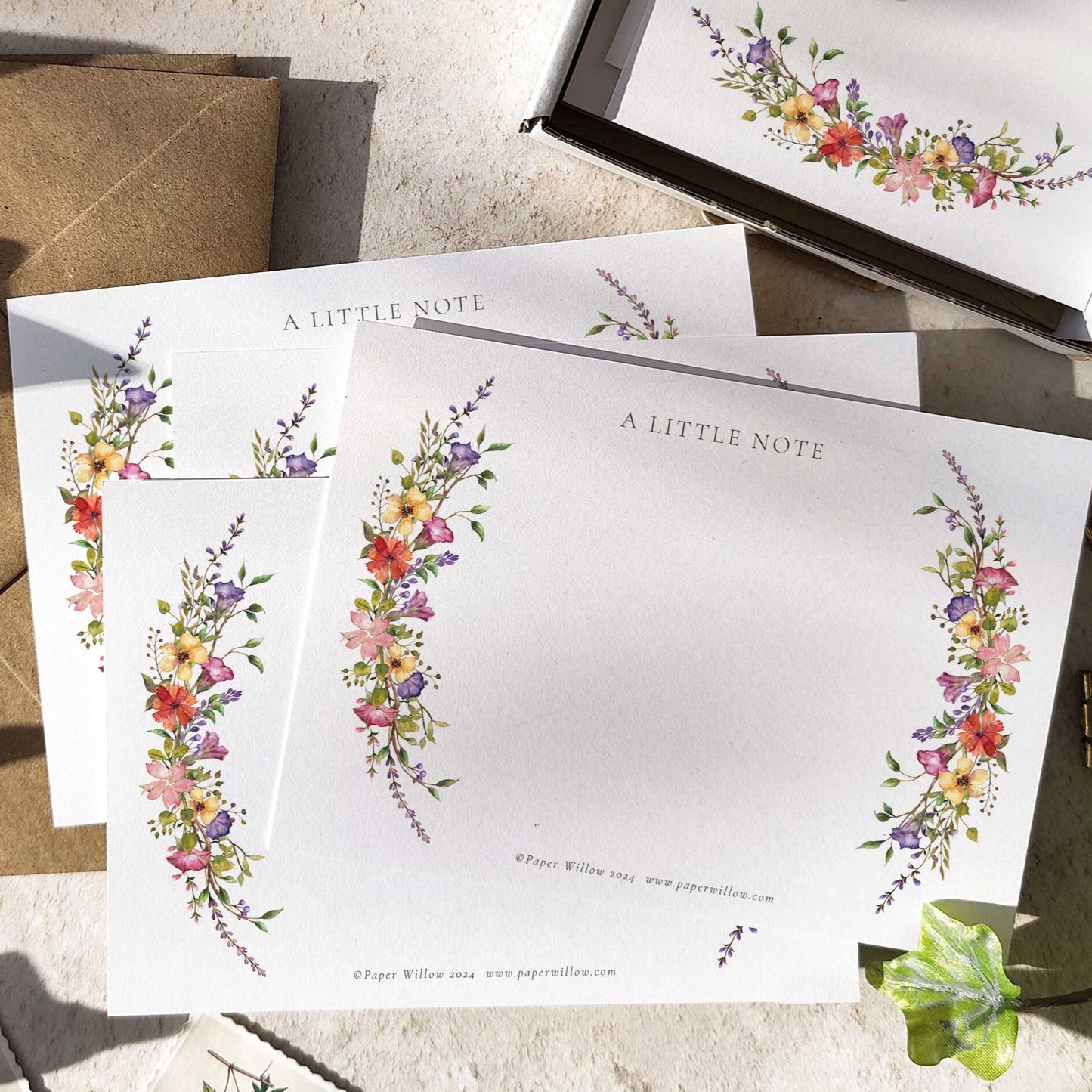 Delicate Wildflower Notelet Gift Set