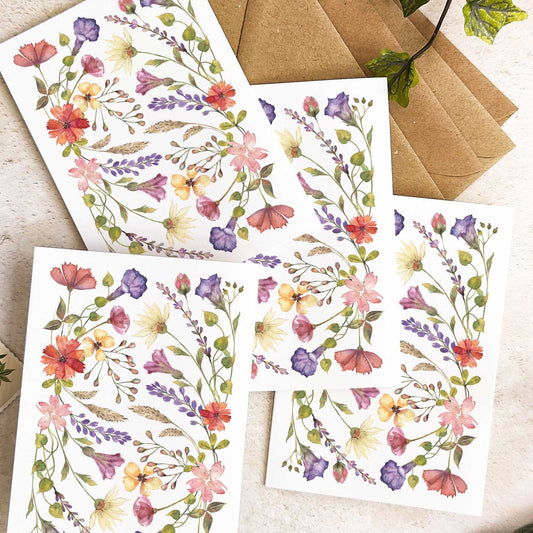 Delicate Wildflower Note Cards & Envelopes