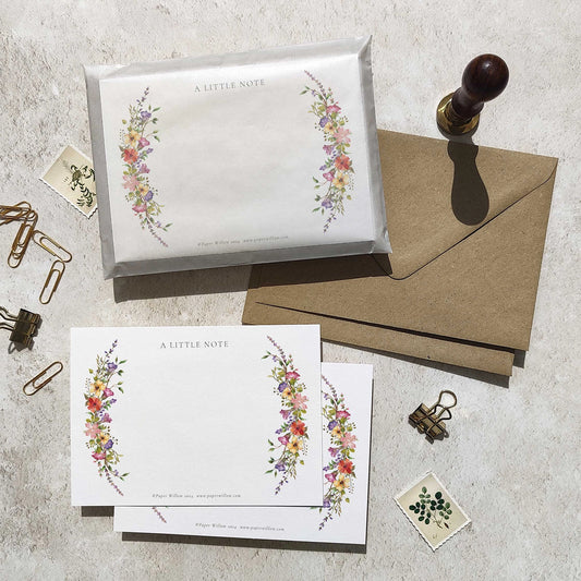 Delicate Wildflower Notelet Gift Set