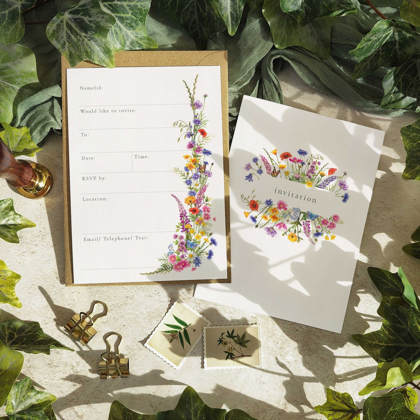 Wildflower Ready To Write Invitations