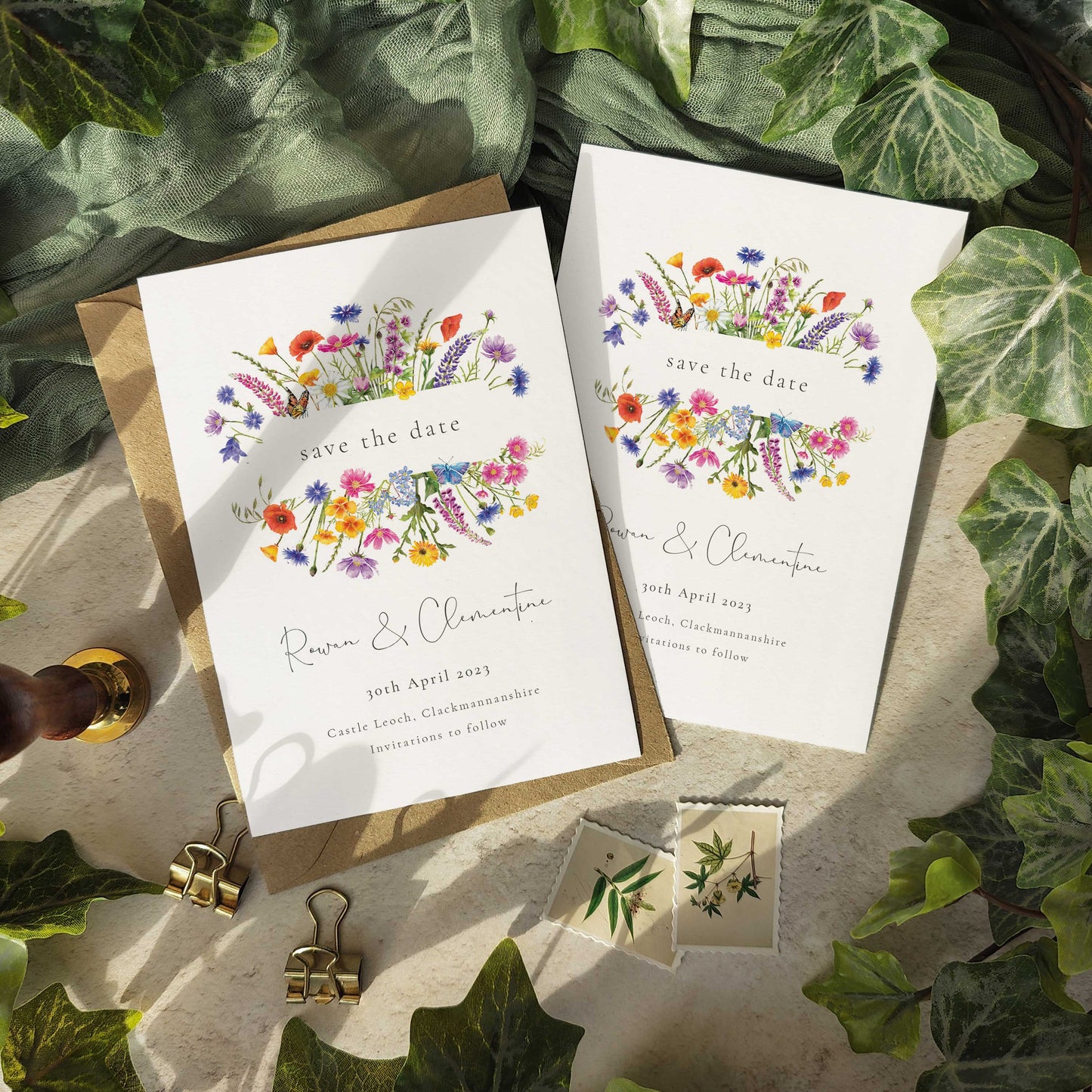 Wildflower Meadow Save The Date Card