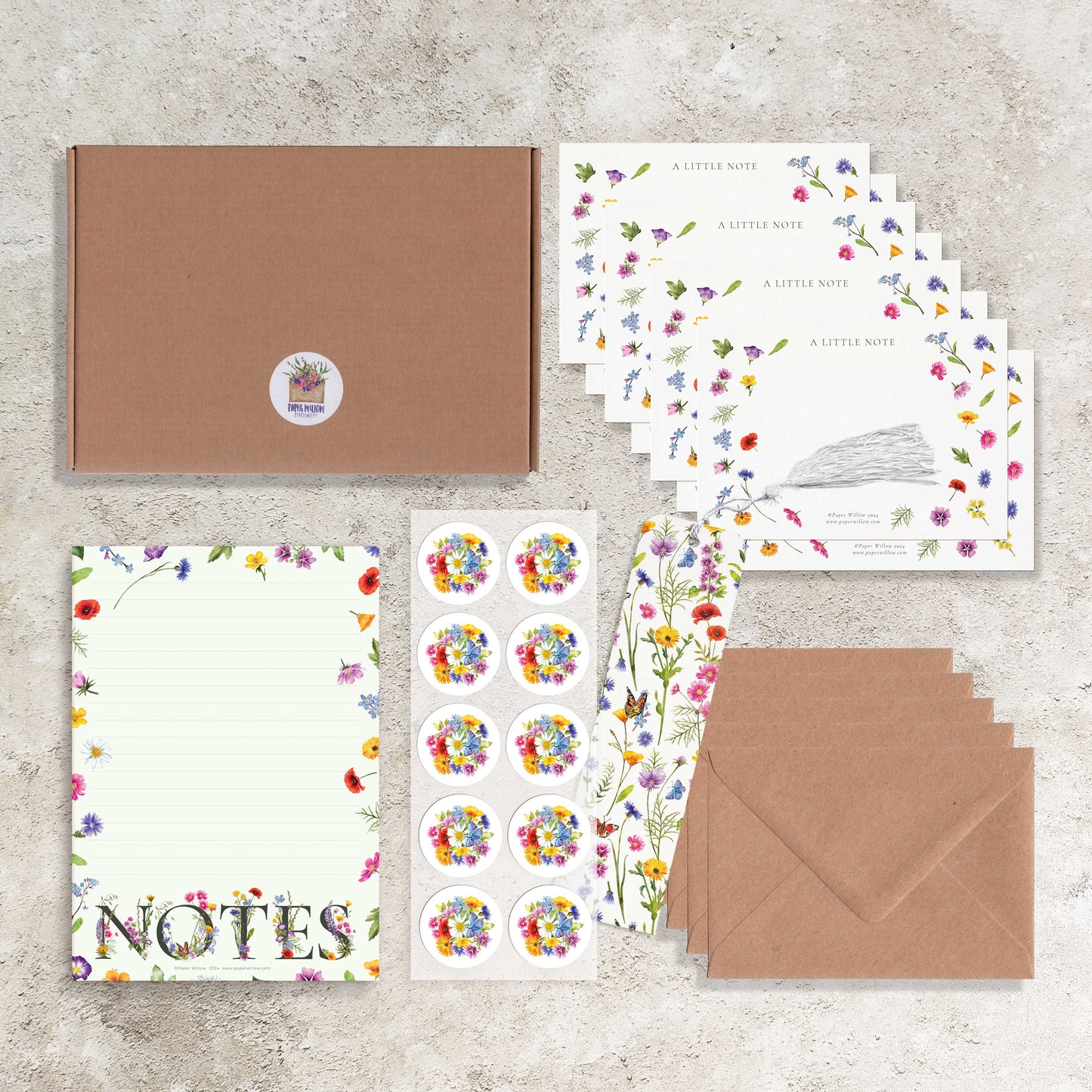 Wildflower Notes Stationery Gift Set