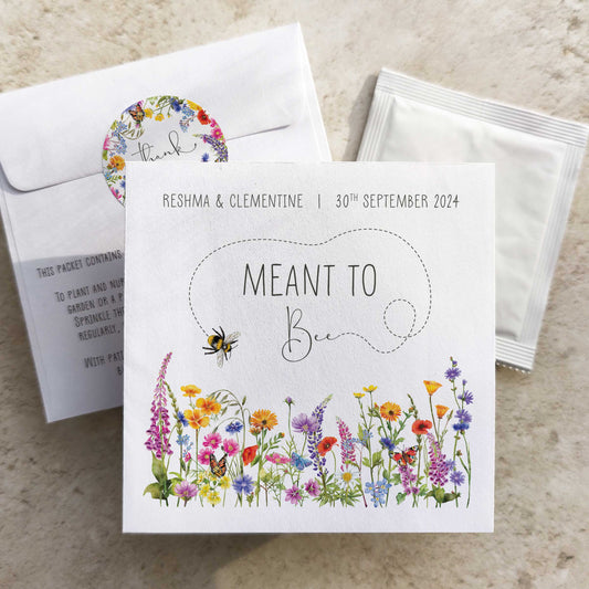 Wildflower Meadow Seed Packet Favours (Meant to bee) (Pack of 10)