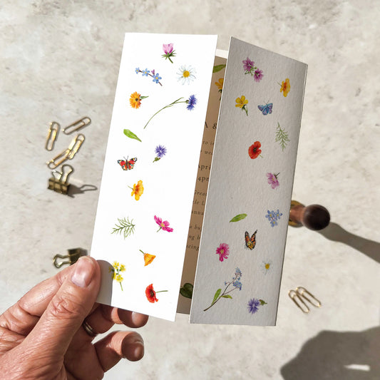 Wildflower Wedding Invitation Gatefolded A6 Card