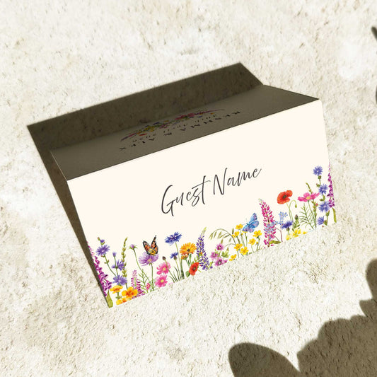 Wildflower Place Cards Digital File