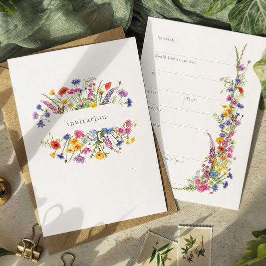 Wildflower Ready To Write Invitations