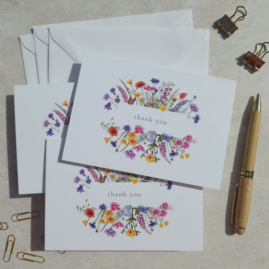 Wildflower Thank You Cards