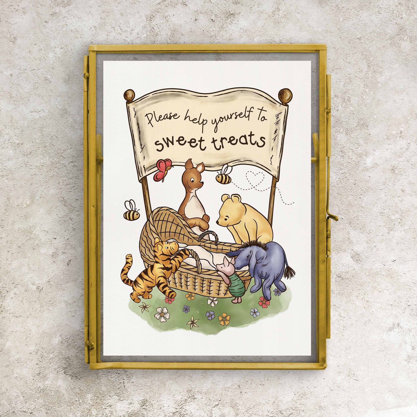Winnie Baby Shower Signs