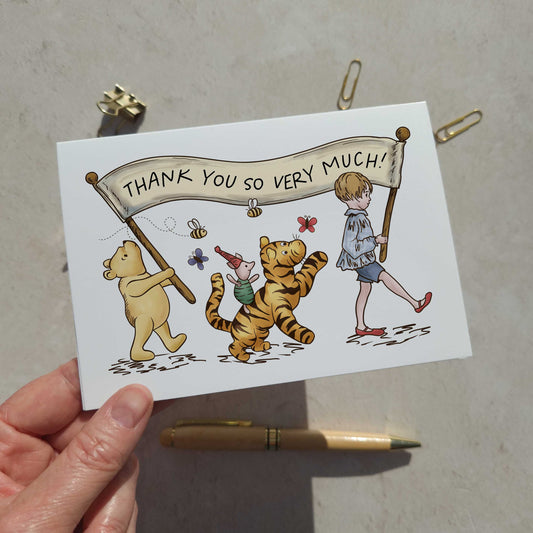 Winnie Banner Thank You Cards