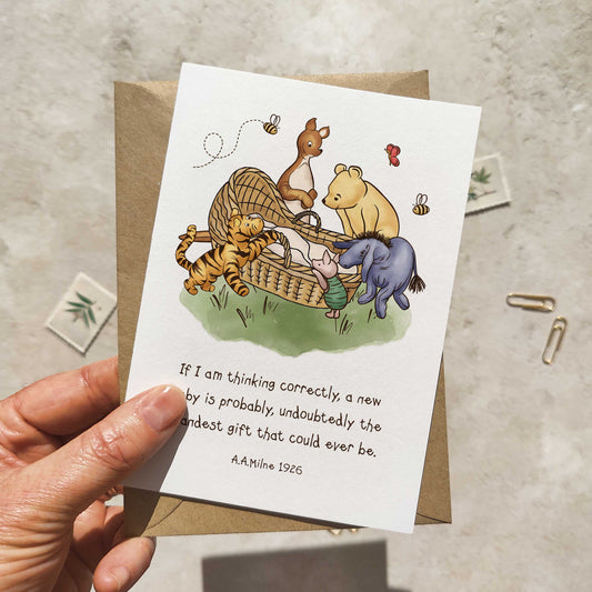 Winnie New Baby Card