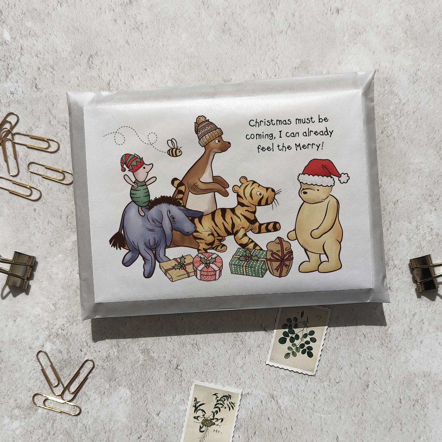 Winnie and Friends Christmas Cards & Envelopes