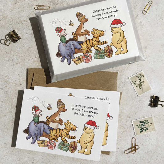 Winnie and Friends Christmas Cards & Envelopes
