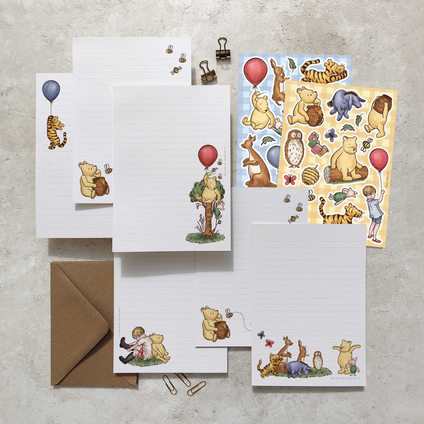Deluxe Winnie Letter Writing Set