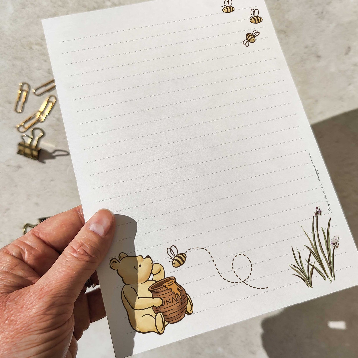 Deluxe Winnie Letter Writing Set