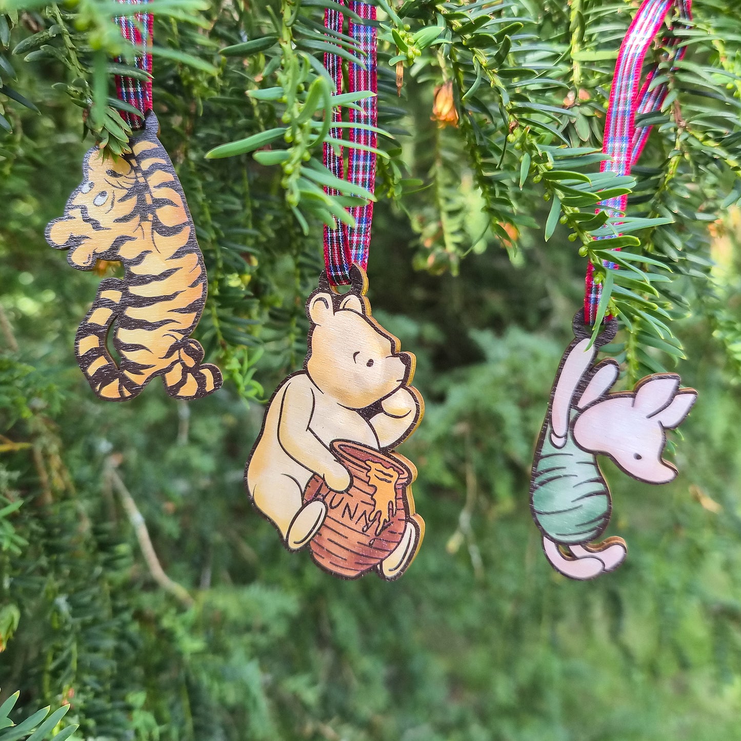 Winnie And Friends Christmas Decorations | Laser Cut Mdf | Piglet And Tigger