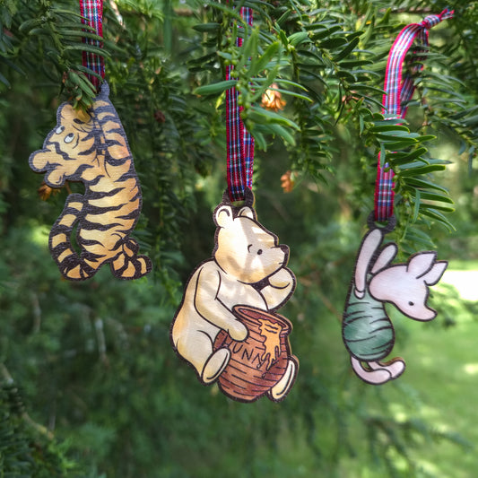 Winnie And Friends Christmas Decorations | Laser Cut Mdf | Piglet And Tigger