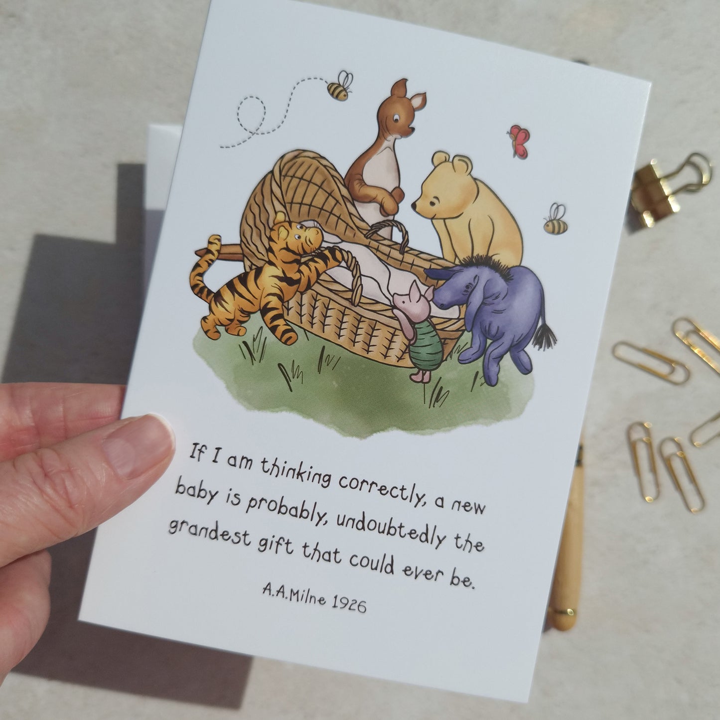 Winnie New Baby Card