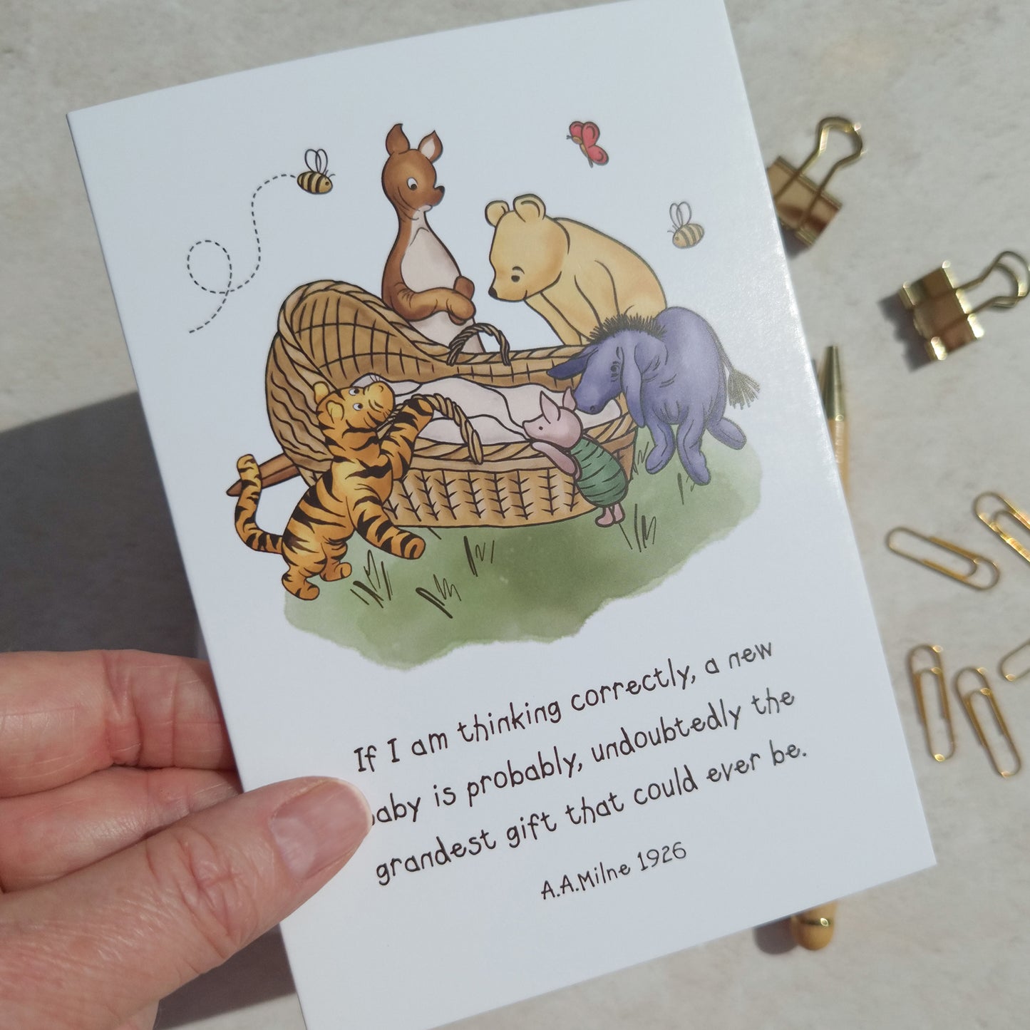 Winnie New Baby Card