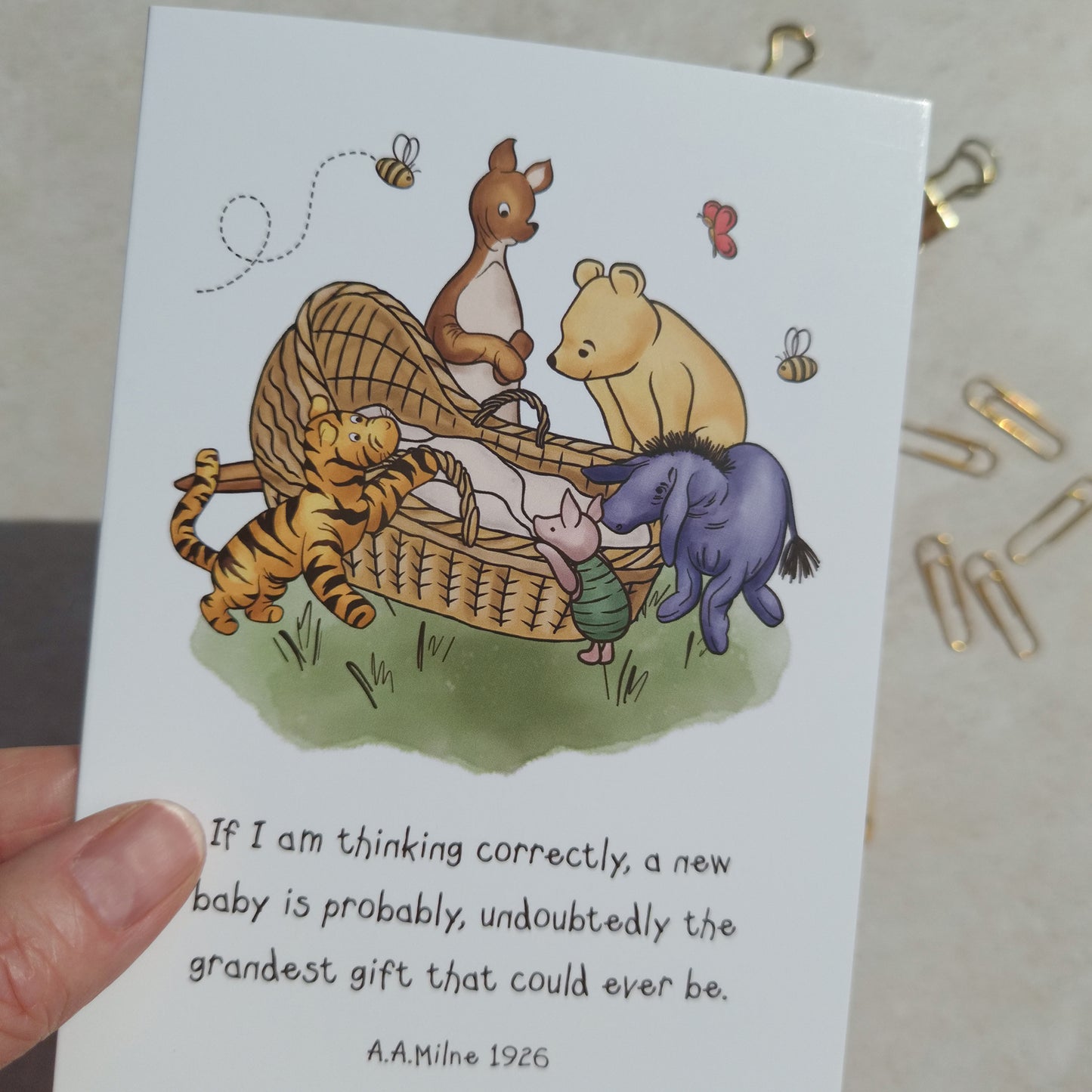 Winnie New Baby Card