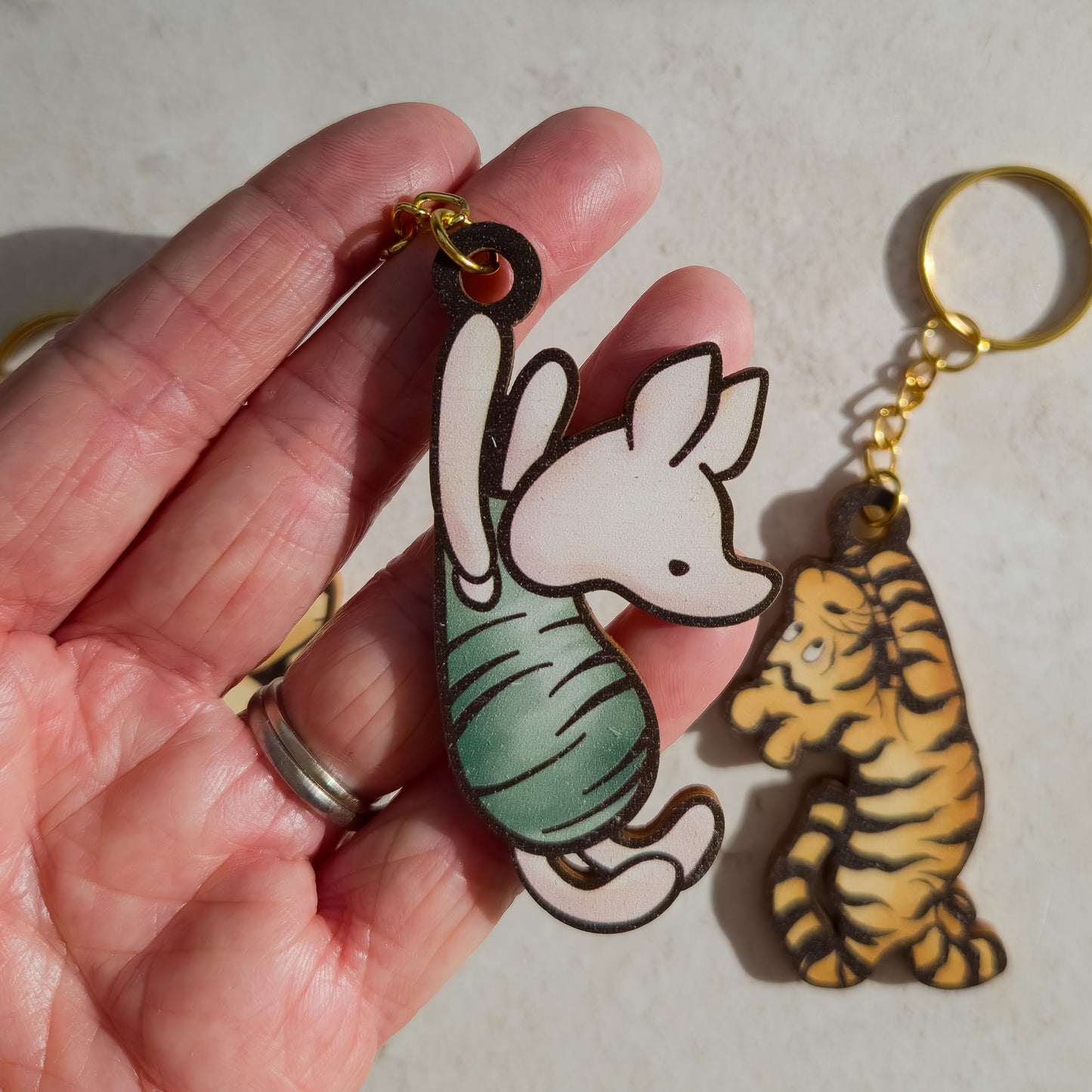 Winnie And Friends Keyrings | Laser Cut Mdf | Piglet And Tigger